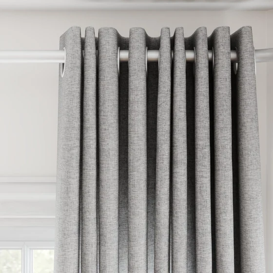 Photo of the fabric Envoy 2 Mineral 320cm swatch by James Dunlop Essentials. Use for Curtains, Accessory, Top of Bed. Style of Plain, Texture