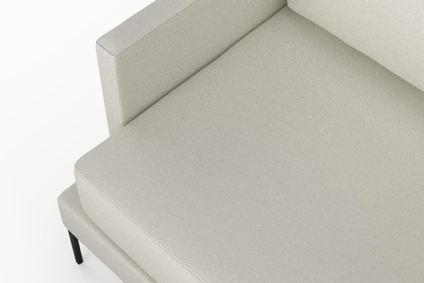 Photo of the fabric Epitome Chalk swatch by Mokum. Use for Upholstery, Accessory. Style of Plain, Taffeta