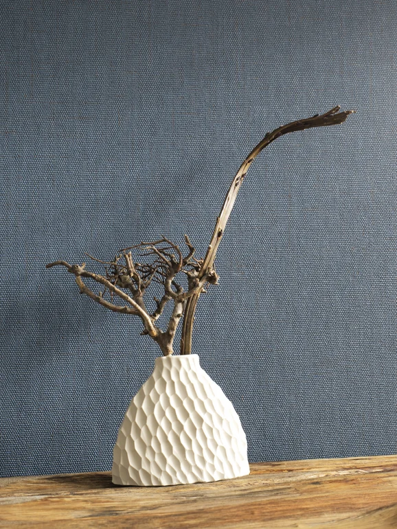 Photo of the fabric Flanelle Uni Wallpaper 8532 8532 95 31 in situ by Casadeco. Use for Wall Covering. Style of Plain