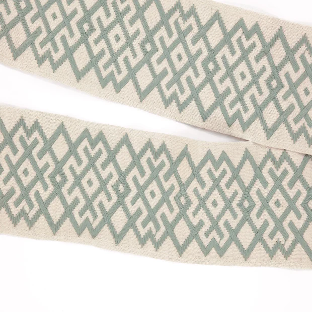 Photo of the fabric Trellis Border T107 06 swatch by Villa Nova. Use for Trim