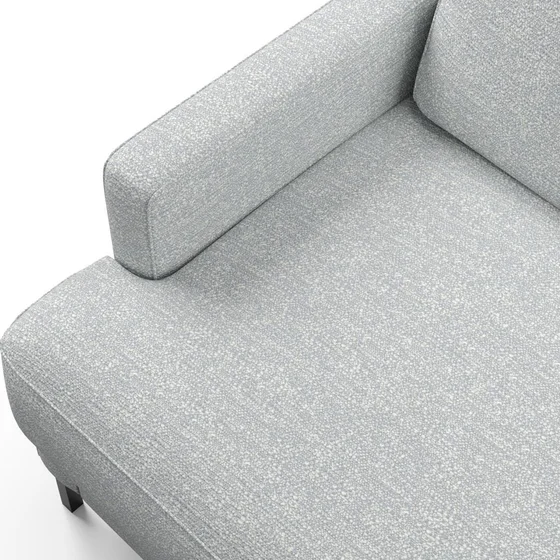 Photo of the fabric Elba Oyster swatch by Mokum. Use for Upholstery, Accessory. Style of Plain, Texture