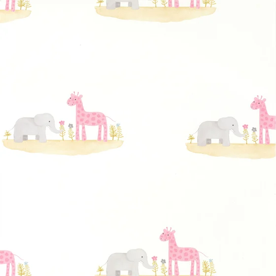 Photo of the fabric Marius And Candice Wallpaper 8553 41 12 swatch by Casadeco. Use for Wall Covering. Style of Childrens