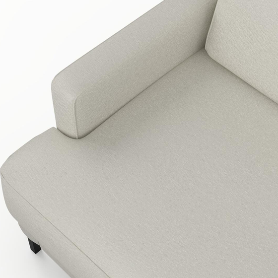 Photo of the fabric Epitome Chalk swatch by Mokum. Use for Upholstery, Accessory. Style of Plain, Taffeta