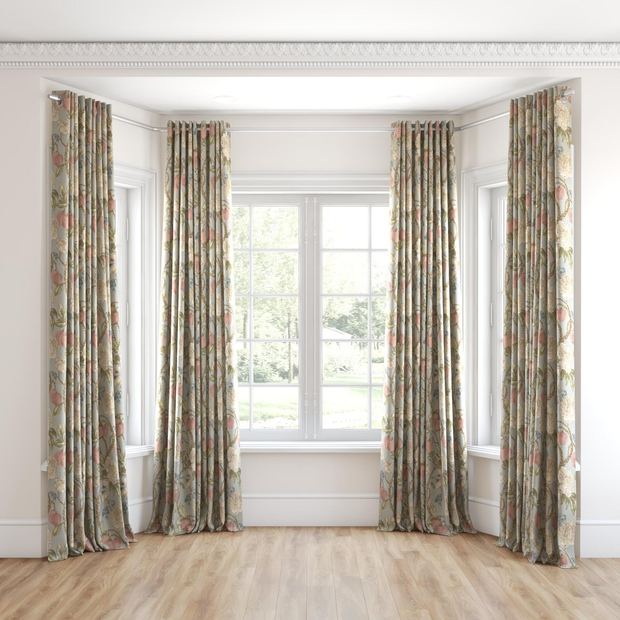 Photo of the fabric Valencia Spring swatch by James Dunlop. Use for Curtains, Accessory. Style of Floral And Botannical, Print