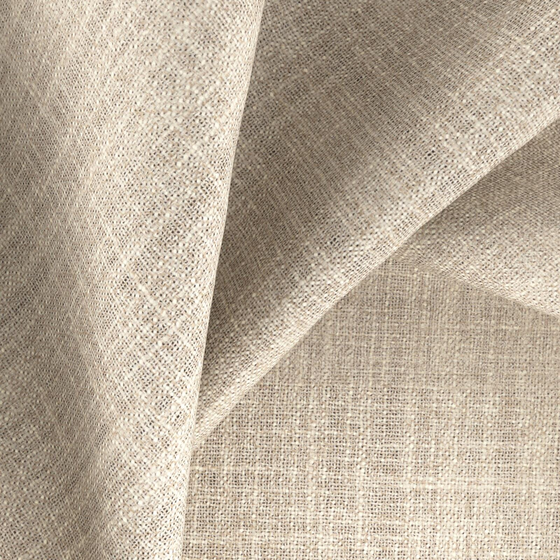 Photo of the fabric Motion Natural swatch by Zepel. Use for Curtains. Style of Plain, Texture
