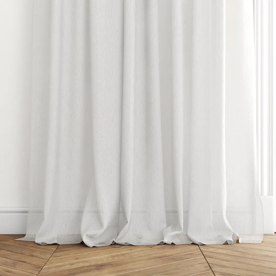 Photo of the fabric Refraction Natural swatch by James Dunlop. Use for Sheer Curtains. Style of Geometric, Sheer
