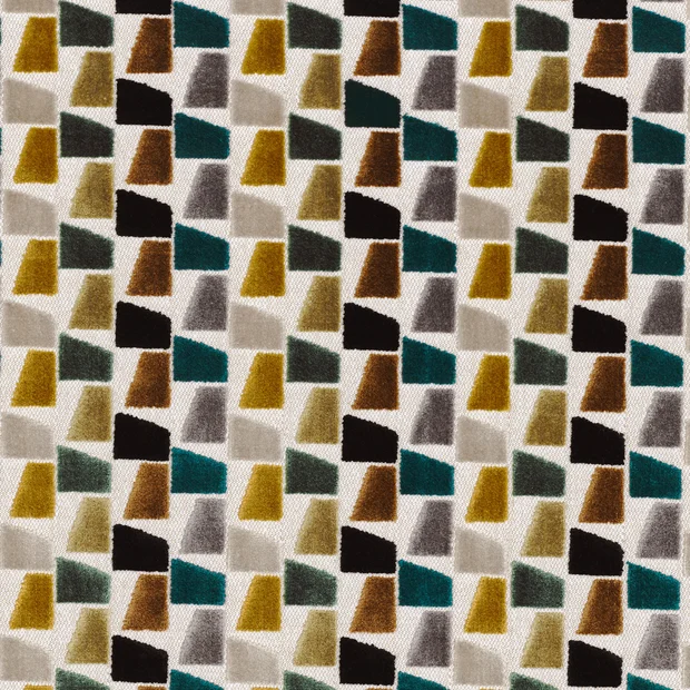 Photo of the fabric Paddington 4857 4857 0518 swatch by Casamance. Use for Upholstery, Accessory. Style of Abstract, Velvet