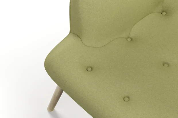 Photo of the fabric Braveheart Pistachio swatch by James Dunlop FibreGuard. Use for Upholstery, Accessory, Top of Bed. Style of Plain, Taffeta