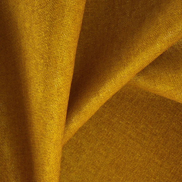 Photo of the fabric Amigo Gold swatch by Zepel. Use for Curtains, Upholstery, Accessory, Top of Bed. Style of Chenille, Plain