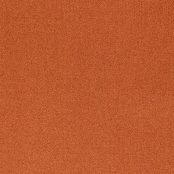 Photo of the fabric Sateen 300 Persimmon swatch by Zepel. Use for Curtains, Upholstery, Accessory, Top of Bed. Style of Plain, Taffeta