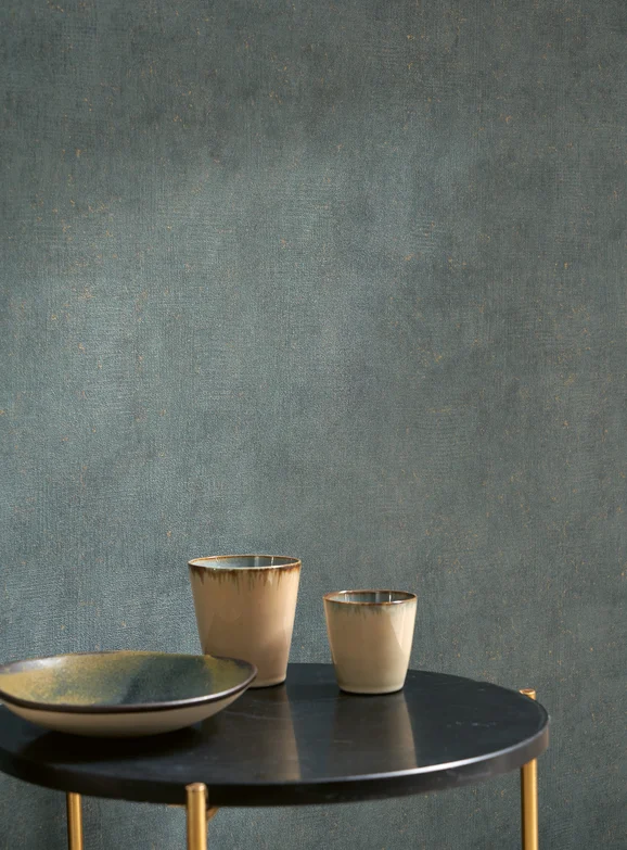 Photo of the fabric Mur A La Chaux Wallpaper 8809 8809 34 08 in situ by Casadeco. Use for Wall Covering. Style of Abstract