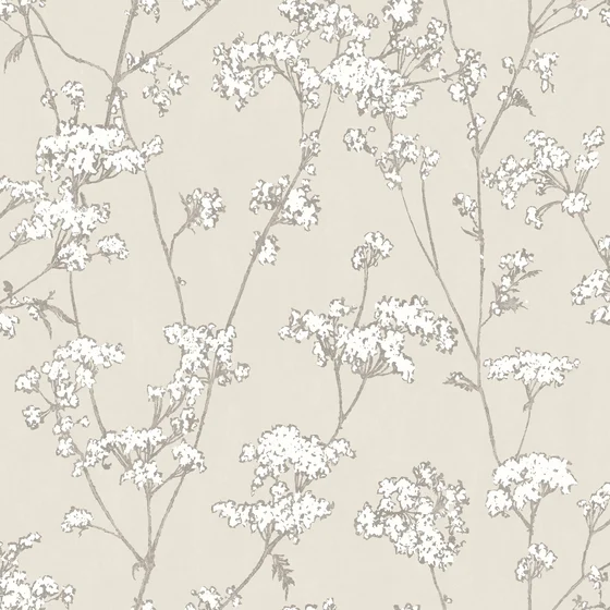 Photo of the fabric Graminees Wallpaper 8529 8529 12 87 swatch by Casadeco. Use for Wall Covering. Style of Floral And Botannical