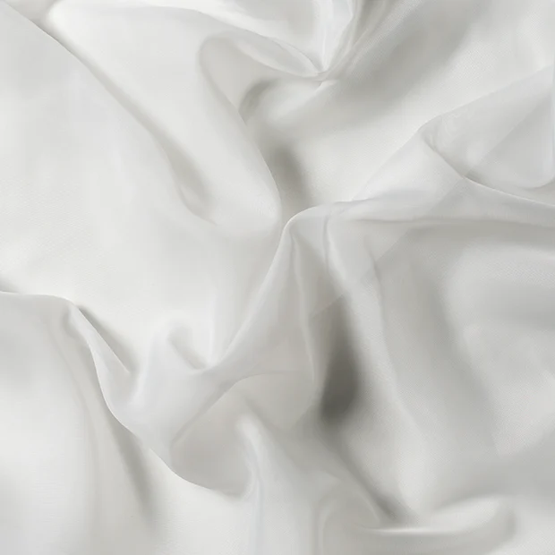 Photo of the fabric De Mundo II Ivory swatch by James Dunlop. Use for Sheer Curtains. Style of Plain, Sheer
