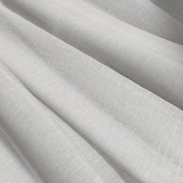 Photo of the fabric Cavalier Salt swatch by James Dunlop Essentials. Use for Sheer Curtains. Style of Plain, Sheer