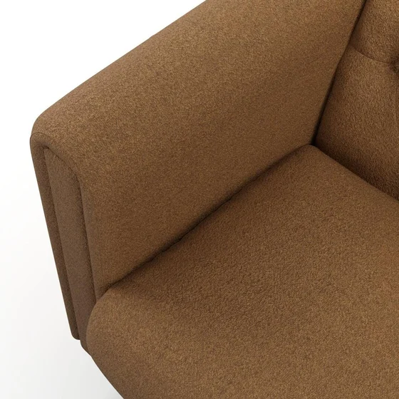 Photo of the fabric Alpine Clay swatch by James Dunlop. Use for Upholstery, Accessory. Style of Plain, Texture
