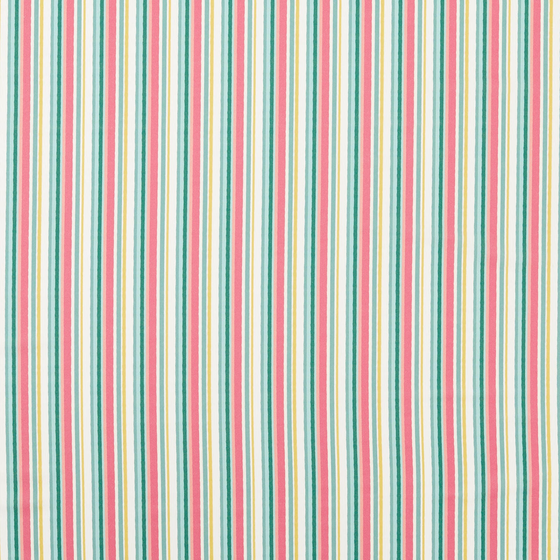 Photo of the fabric Tutti Fruity F1786 4 swatch by Clarke & Clarke. Use for Curtains, Upholstery Light Duty, Accessory. Style of Print, Stripe