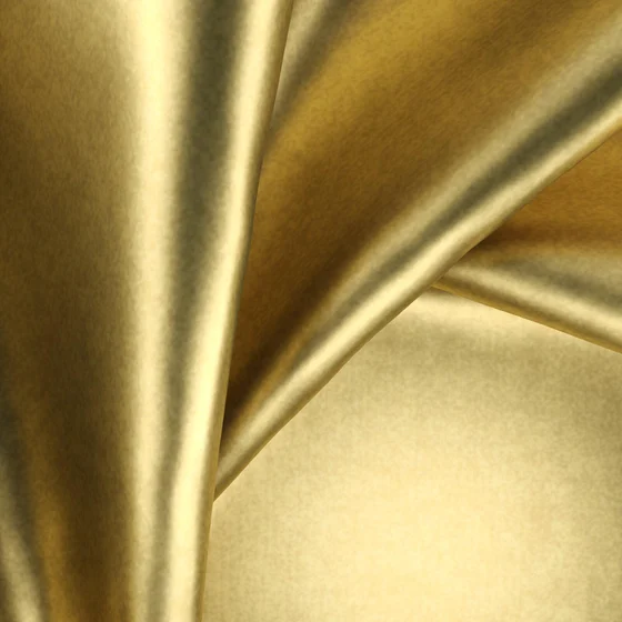 Photo of the fabric Lacquer Metallic Gold swatch by Zepel. Use for Upholstery. Style of Leather And Vinyl, Plain