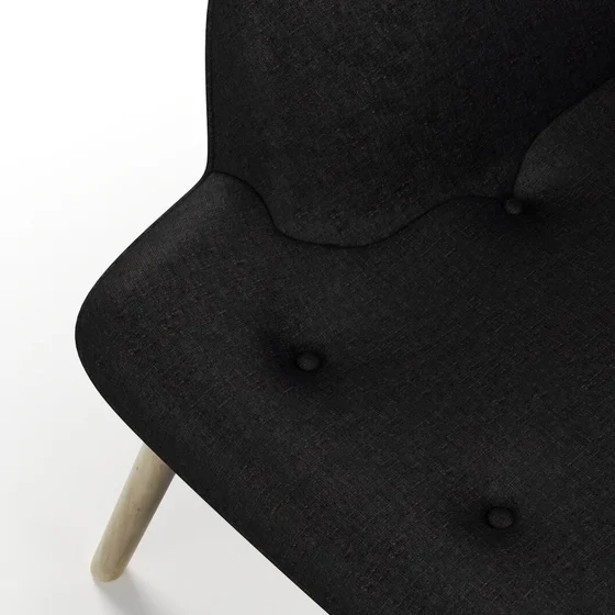 Photo of the fabric Poker Caviar swatch by James Dunlop FibreGuard. Use for Upholstery, Accessory, Top of Bed. Style of Chenille, Plain