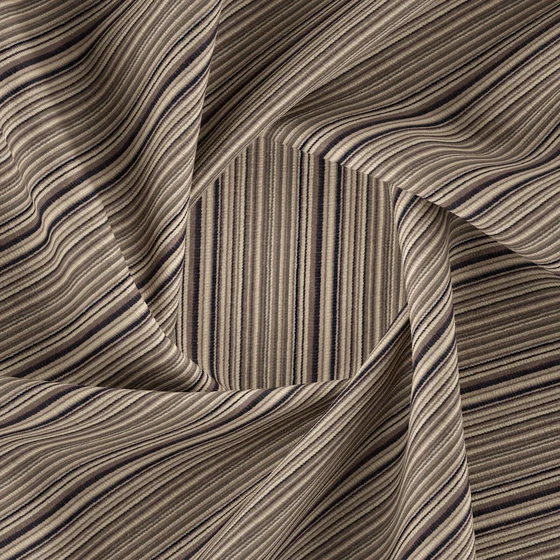 Photo of the fabric Bingo Coffee swatch by Zepel FibreGuard Pro. Use for Upholstery, Accessory. Style of Chenille, Stripe