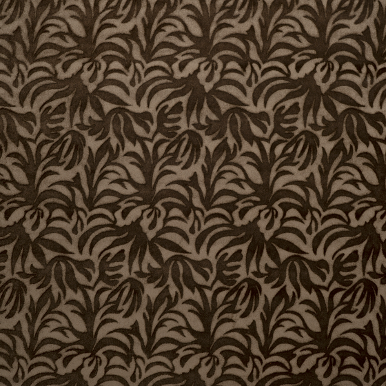 Photo of the fabric Verdancia Walnut swatch by Mokum. Use for Upholstery, Accessory. Style of Floral And Botannical, Velvet