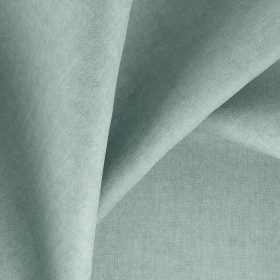 Photo of the fabric Cushy Sky swatch by Zepel. Use for Curtains, Upholstery, Accessory, Top of Bed. Style of Plain, Texture