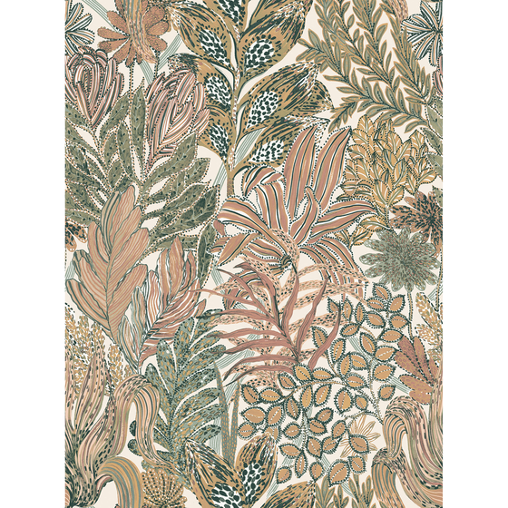 Photo of the fabric Borromee Wp 7432 0630 swatch by Casamance. Use for Wall Covering