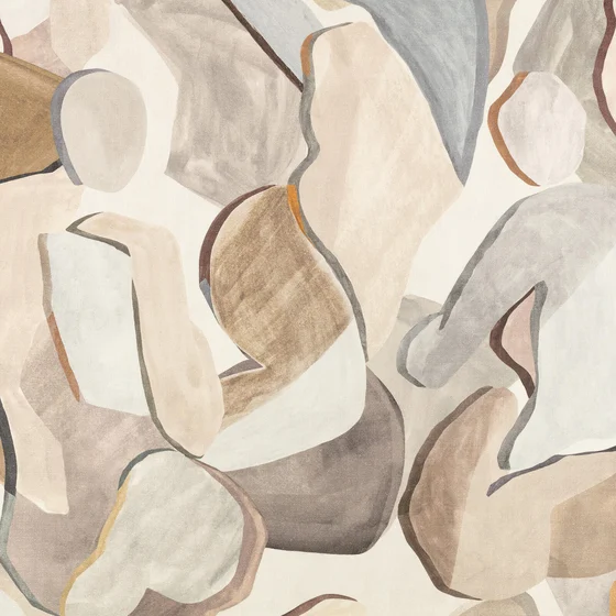 Photo of the fabric Figura 9135 01 swatch by Black Edition. . Style of Abstract, Print
