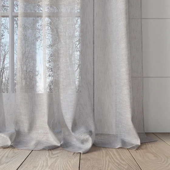 Photo of the fabric Seaview Driftwood swatch by James Dunlop. Use for Sheer Curtains. Style of Plain, Sheer