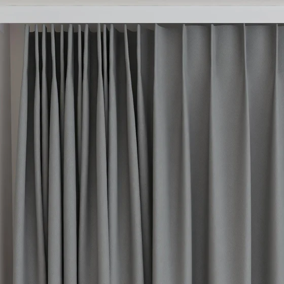 Photo of the fabric Oakley FR Carbon swatch by James Dunlop. Use for Curtains. Style of Plain, Texture