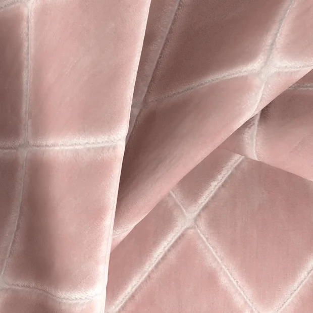 Photo of the fabric Pantheon Sugar swatch by Zepel FibreGuard. Use for Curtains, Upholstery, Accessory, Top of Bed. Style of Geometric, Velvet
