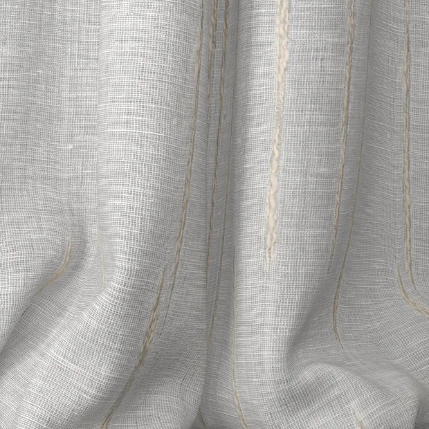 Photo of the fabric Tidal Cloud swatch by James Dunlop. Use for Sheer Curtains. Style of Plain, Sheer