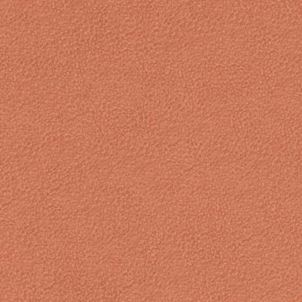 Photo of the fabric Feather Soft Coral swatch by Zepel FibreGuard. Use for Upholstery, Accessory, Top of Bed. Style of Plain, Velvet
