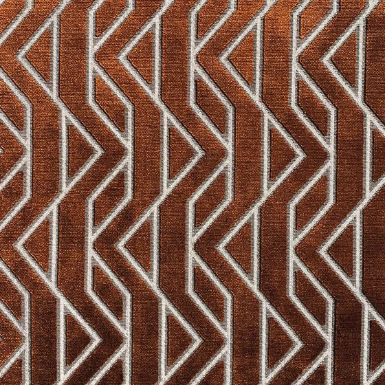 Photo of the fabric Parioli 4610 4610 0370 swatch by Casamance. Use for Curtains, Upholstery, Accessory. Style of Abstract, Velvet