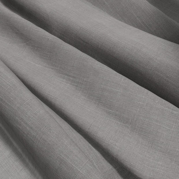 Photo of the fabric Cavalier Silver swatch by James Dunlop Essentials. Use for Sheer Curtains. Style of Plain, Sheer