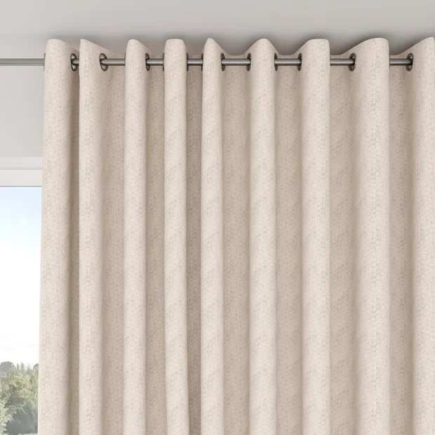 Photo of the fabric Cestino Twine swatch by Mokum. Use for Curtains. Style of Plain, Texture
