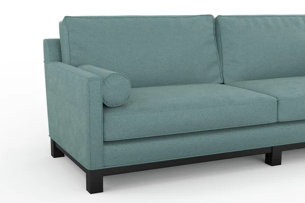 Photo of the fabric Ambiant Bayou swatch by James Dunlop FibreGuard. Use for Upholstery, Accessory, Top of Bed. Style of Plain, Texture