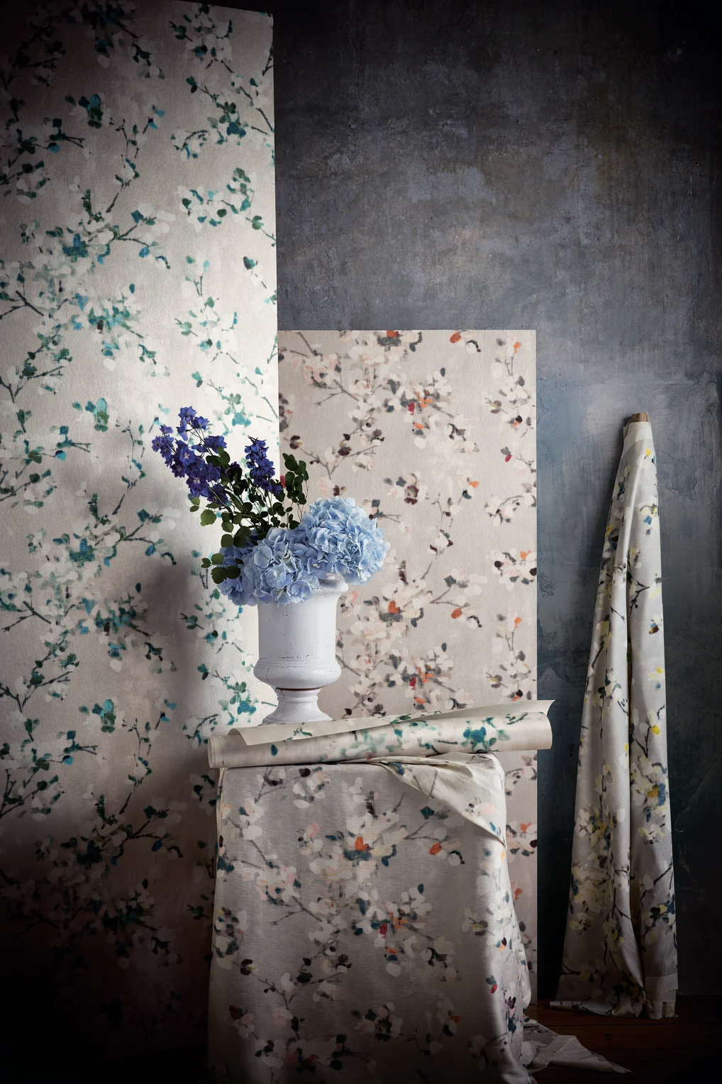 Floris Wallcovering Spring Rose by Romo (distributed by James Dunlop Textiles in Australia)