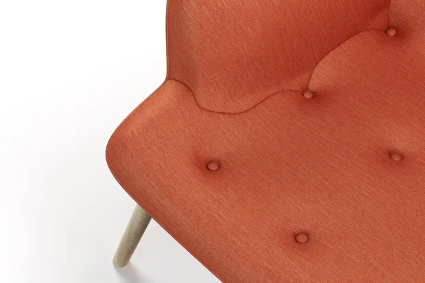 Photo of the fabric Provence Pumpkin swatch by James Dunlop Essentials. Use for Curtains, Upholstery, Accessory, Top of Bed. Style of Plain, Texture