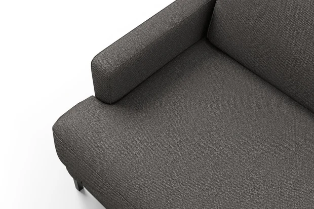 Photo of the fabric Palermo Granite swatch by Mokum. Use for Upholstery, Accessory. Style of Plain, Texture
