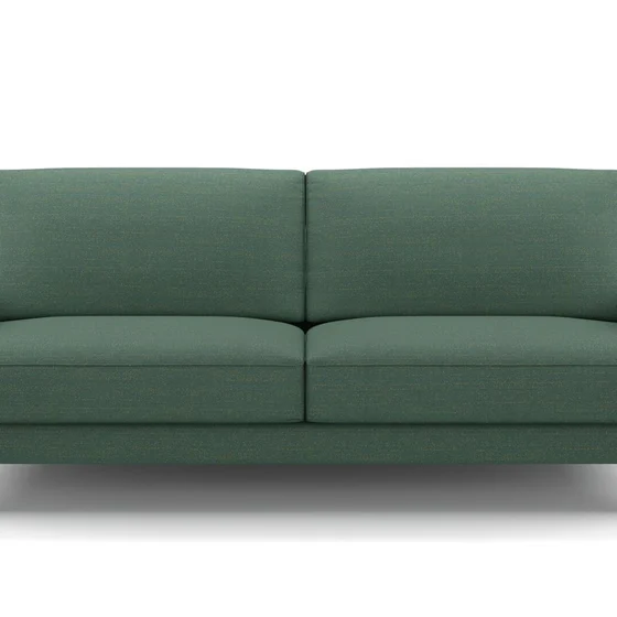 Photo of the fabric Elba Verdigris swatch by Mokum. Use for Upholstery, Accessory. Style of Plain, Texture