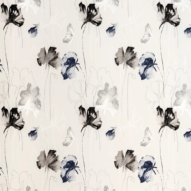 Photo of the fabric Scent Storm swatch by James Dunlop Essentials. Use for Curtains, Accessory, Top of Bed. Style of Floral And Botannical, Print