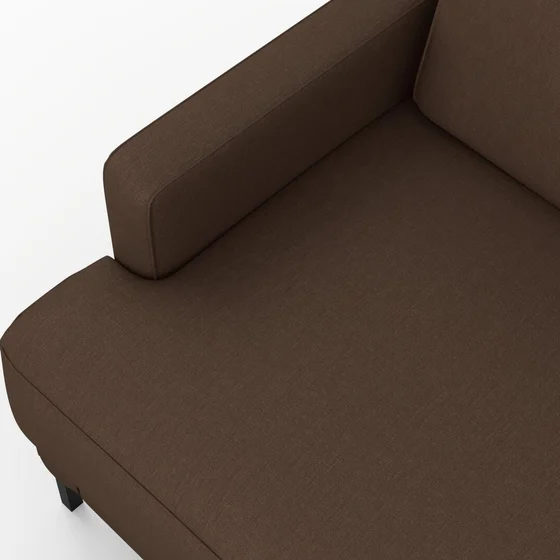 Photo of the fabric Eternal Nutmeg swatch by Mokum. Use for Curtains, Upholstery, Accessory. Style of Plain, Texture
