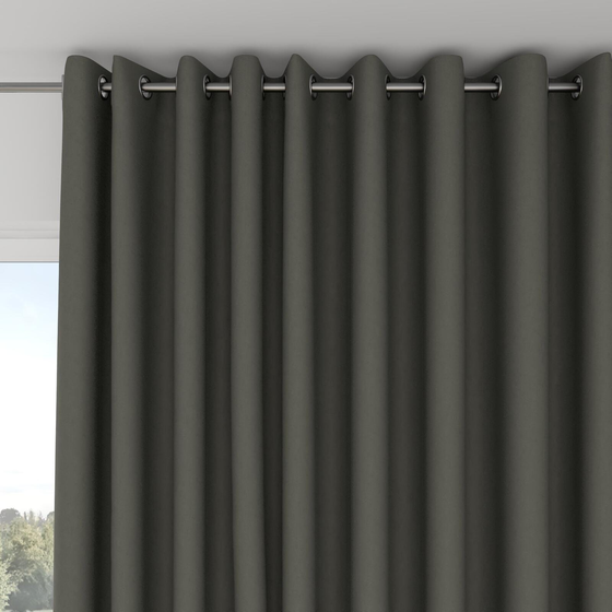 Photo of the fabric Satori Stonewash Riverstone swatch by Mokum. Use for Curtains, Upholstery Light Duty, Accessory, Top of Bed. Style of Plain, Texture