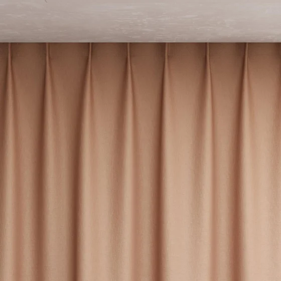 Photo of the fabric Eternal Blush swatch by Mokum. Use for Curtains, Upholstery, Accessory. Style of Plain, Texture