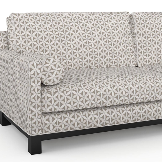 Photo of the fabric Tapa Pumice swatch by James Dunlop. Use for Upholstery, Accessory. Style of Geometric