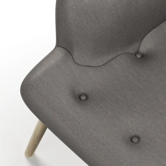 Photo of the fabric Provence Pewter swatch by James Dunlop Essentials. Use for Curtains, Upholstery, Accessory, Top of Bed. Style of Plain, Texture