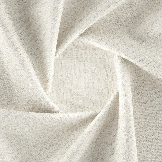 Photo of the fabric Octavia Pearl swatch by Zepel FibreGuard. Use for Upholstery, Accessory, Top of Bed. Style of Plain, Texture