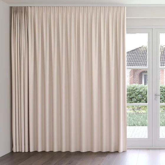 Photo of the fabric Eclipse Blackout Blush swatch by James Dunlop. Use for Curtains. Style of Plain, Texture