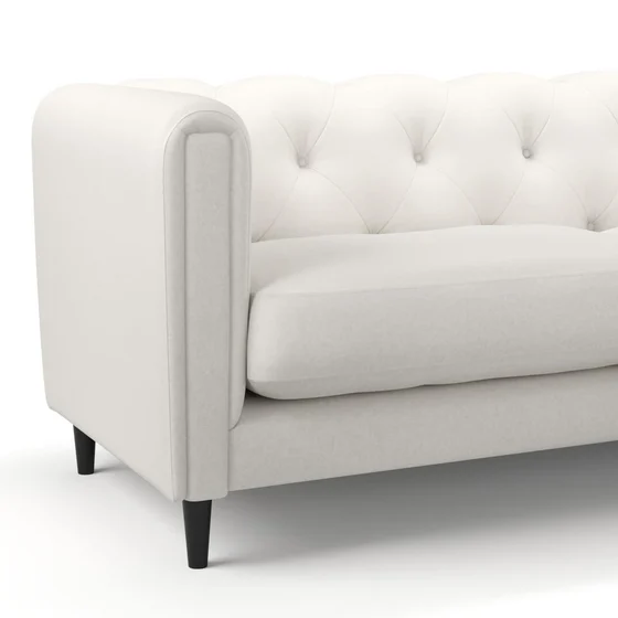 Photo of the fabric Braveheart Snow swatch by James Dunlop FibreGuard. Use for Upholstery, Accessory, Top of Bed. Style of Plain, Taffeta