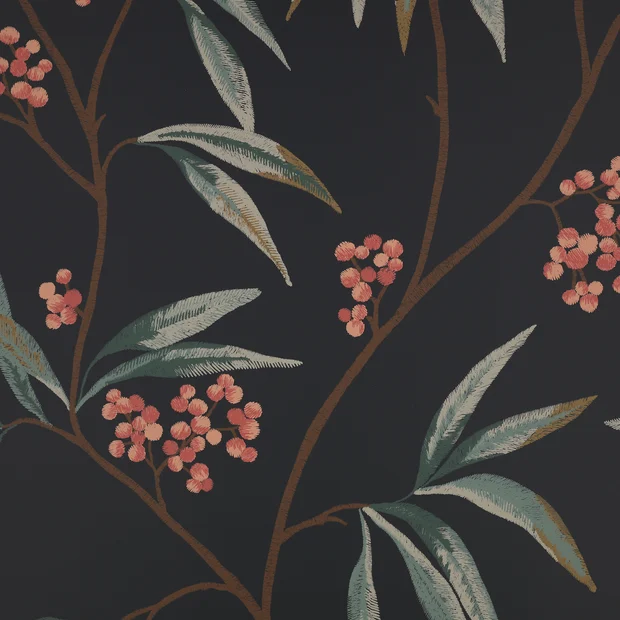 Photo of the fabric Mima Wp W470 04 swatch by Romo. Use for Wall Covering. Style of Animals And Birds